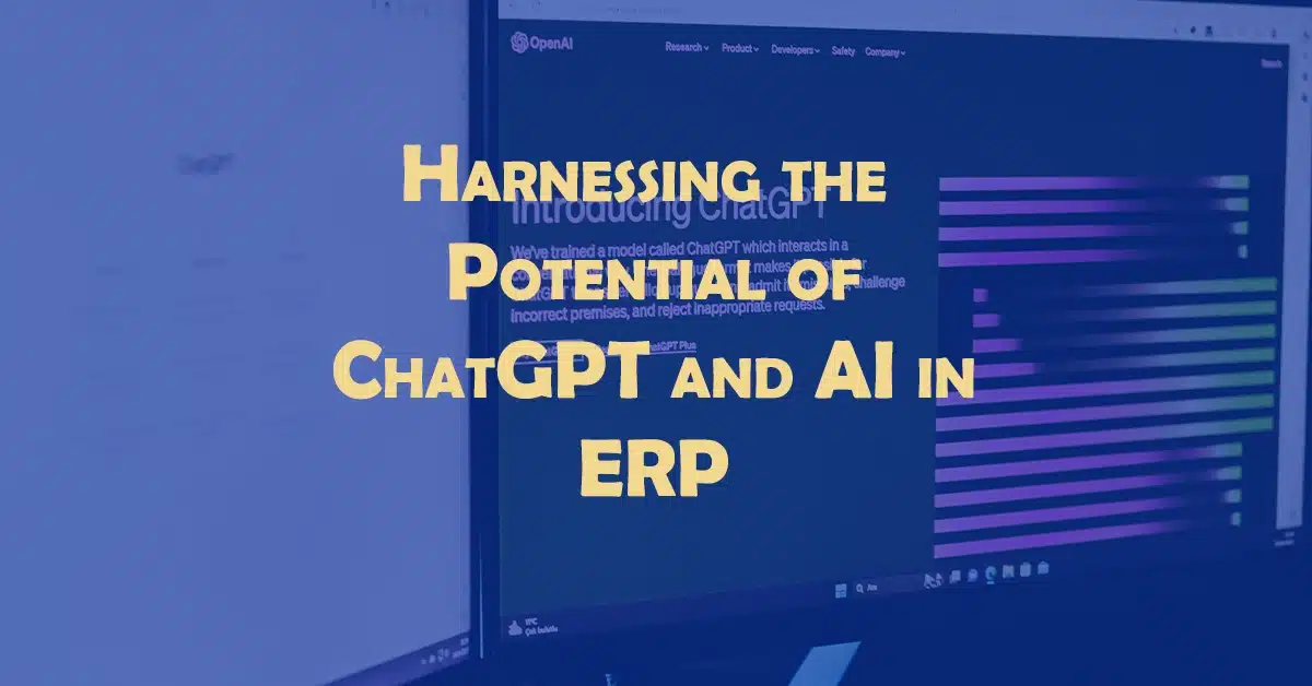 ChatGPT AI ERP Opportunities